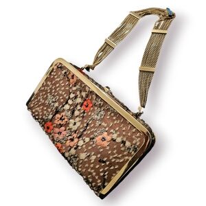 Bally Agrippa Silk Party Bag Kiss Lock